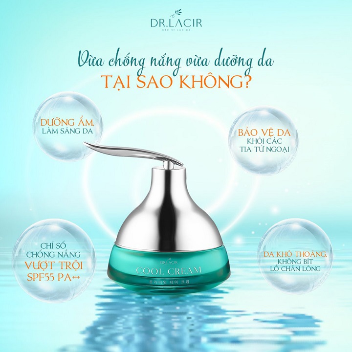 Kem chống nắng vật lý Cool Cream Dr.Lacir